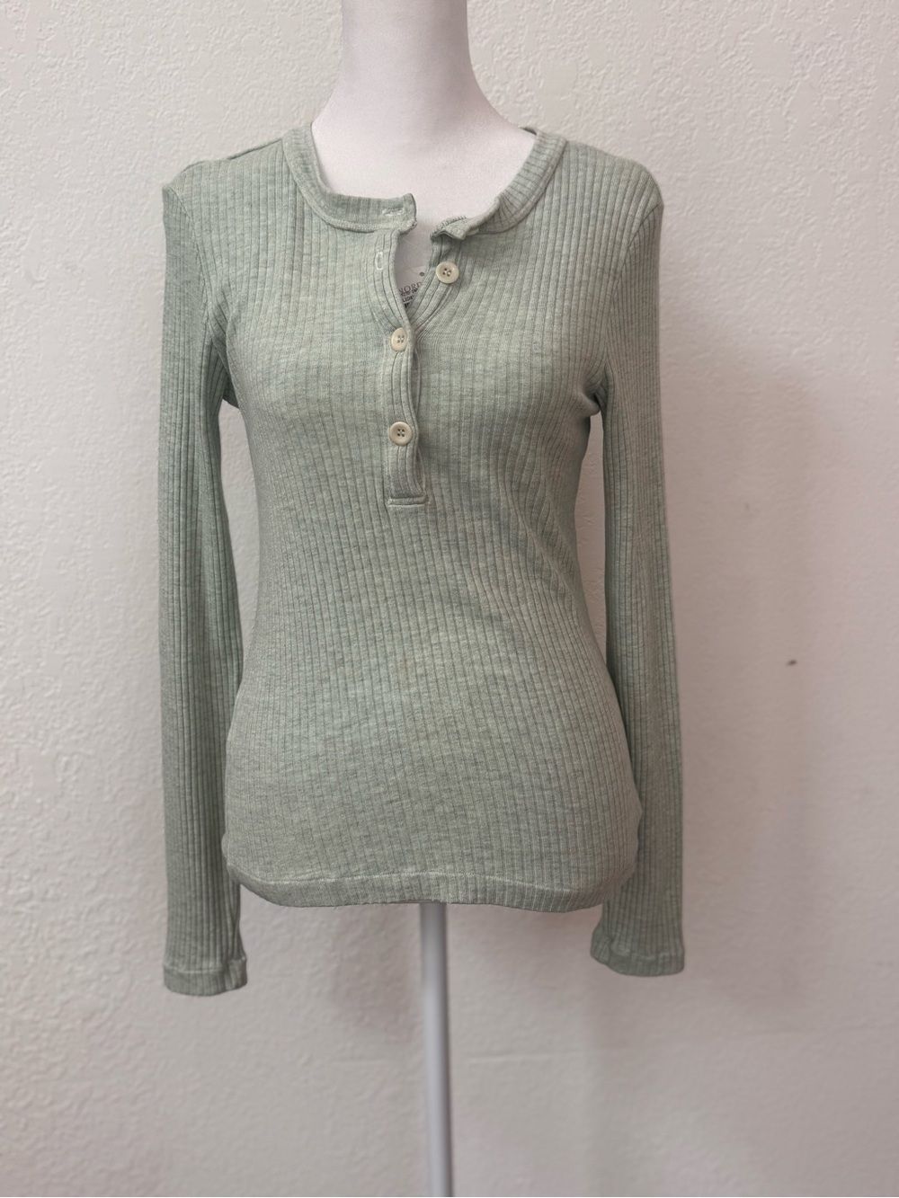 NWT - Citizens of Humanity Celeste Henley stretch rib top - cut out back - Picture 13 of 16